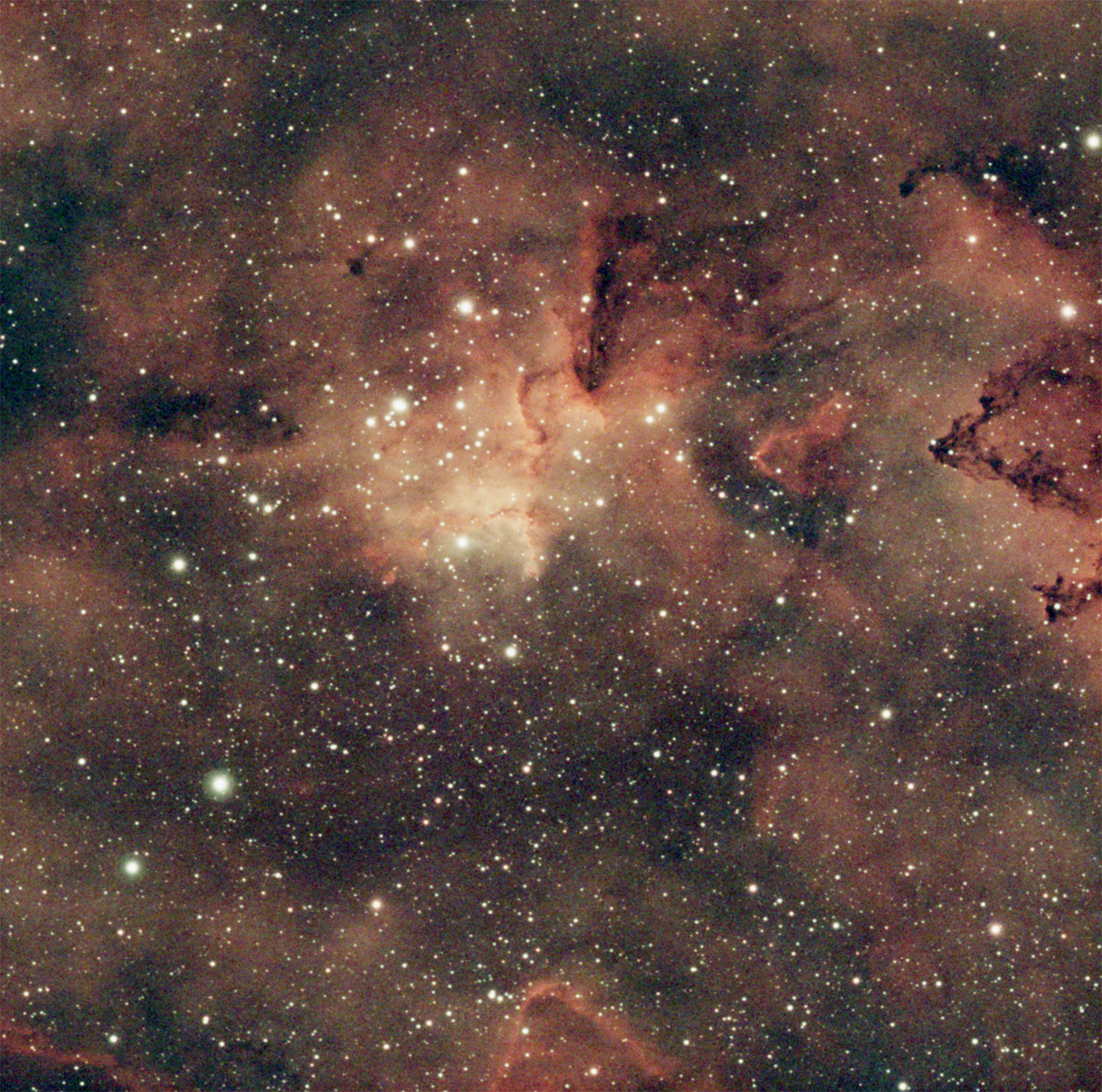 IC 1805 Heart Nebula – Centre